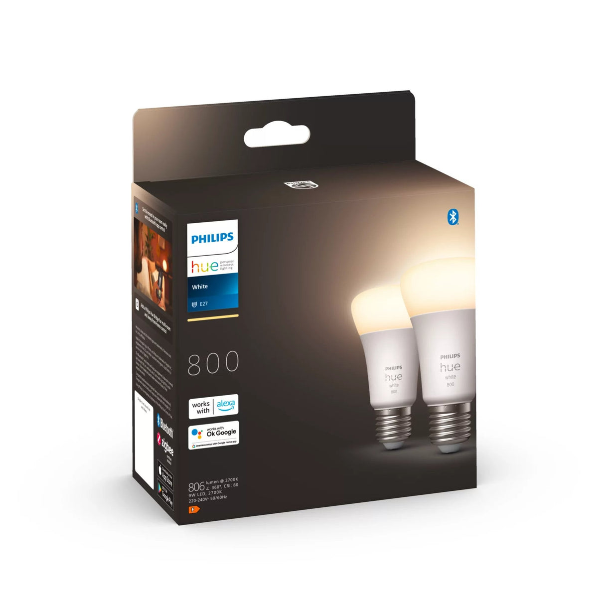 Bombilla Led Hue White E27 Pack - 2 929001821623