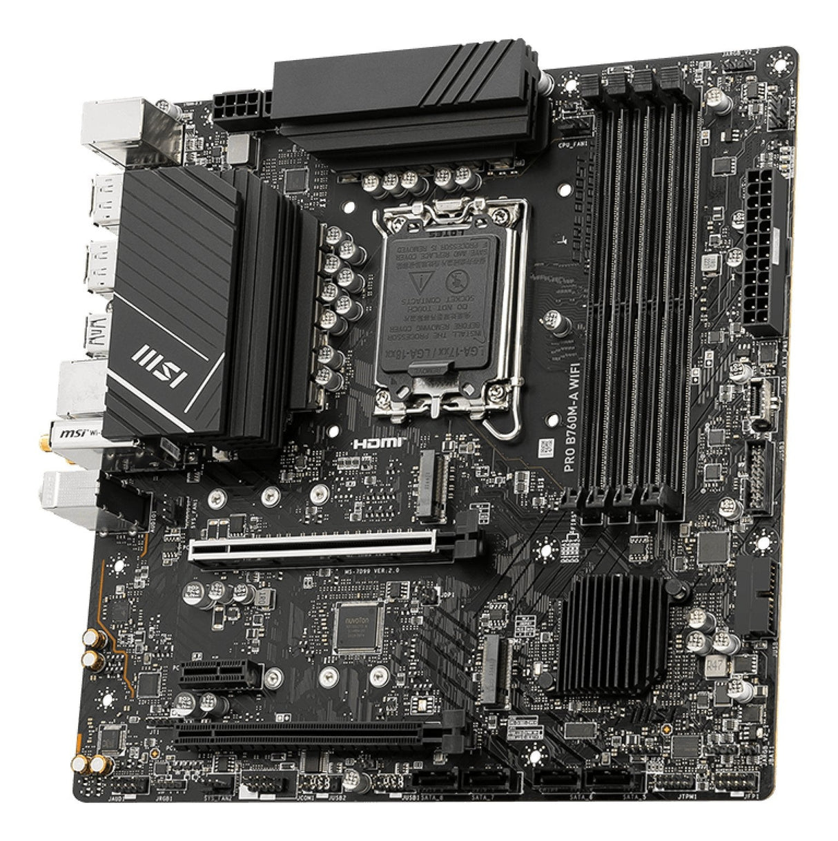 EAN 4711377059572 - MSI PRO B760M-A WIFI placa base Intel B760 LGA 1700 micro ATX imagen 3