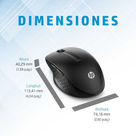 EAN 0195908246558 - HP 430 Multi-Device Wireless Mouse ratón Oficina Ambidextro RF Wireless + Bluetooth Óptico 1200 DPI imagen 8