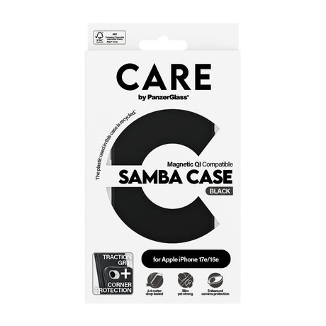 EAN 5715685020995 - PanzerGlass CARE™ by ® Samba Case Black w. Qi Compatible iPhone 17e | 16e funda para teléfono móvil Negro imagen 3