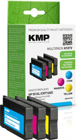 Cartucho Kmp Hp Nr.951xl Multipack 3x1500 S. H101v Recargado