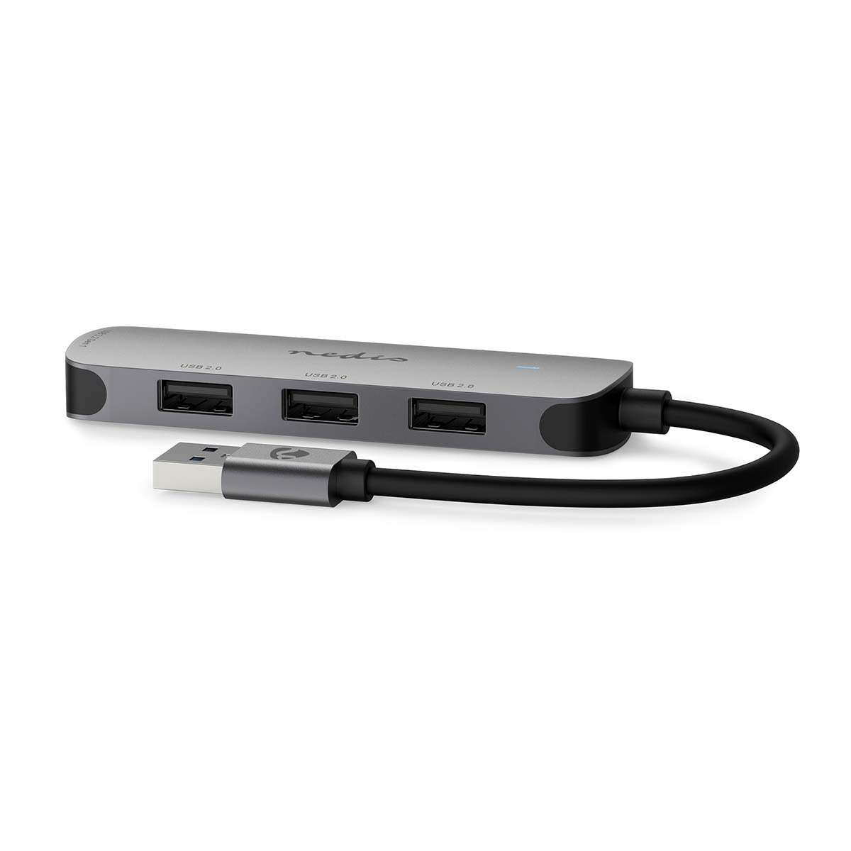 Nedis Ccgb61210gy01 Hub De Interfaz Usb 3.2 Gen 1 [3.1 Gen 1] Type-A Gris