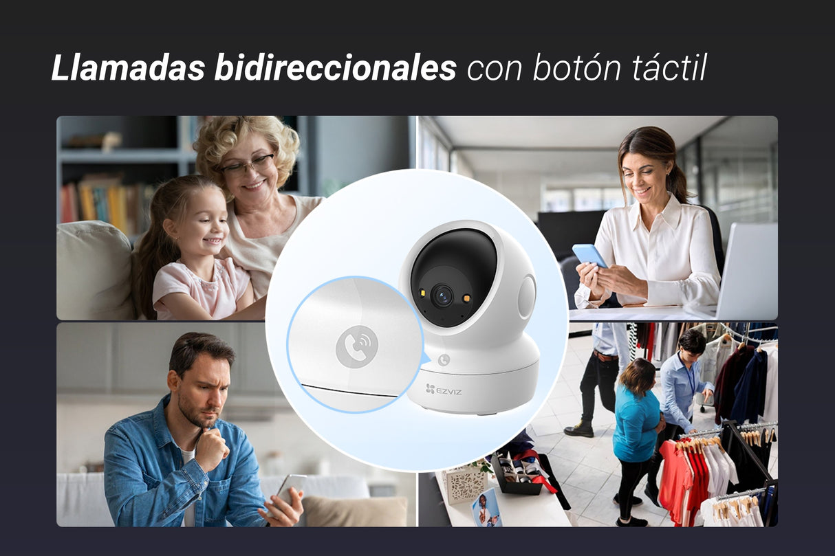 EAN 6941545641645 - EZVIZ H6c G1 4K Esférico Cámara de seguridad IP Interior 3840 x 2160 Pixeles Techo/Pared/Escritorio imagen 16