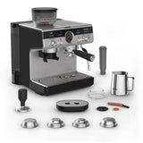 Krups Xp801t Precision Espressomaschine, Negro/Silber