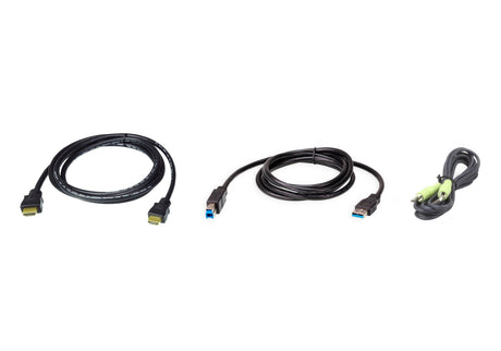 EAN 4710469341090 - ATEN 2L-7D02UHX3 cable para video, teclado y ratón (kvm) Negro 1,8 m imagen 1