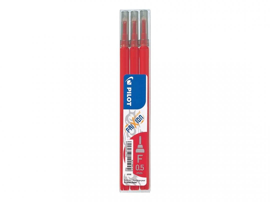 Pilot Pen Pilot Frixion Point - Cartucho De Recarga - Rojo - 0.5 Mm (Paquete De 3)