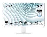 Monitor  Msi Pro Mp273awde  (27 Pulgadas), Blanco, Fullhd, Ips, Eye-Q Check, Panel 100hz 9s6-3pb4ch-094