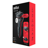 Braun Series 5 51-R1200s Afeitadora Máquina De Afeitar De Láminas Recortadora Negro, Rojo