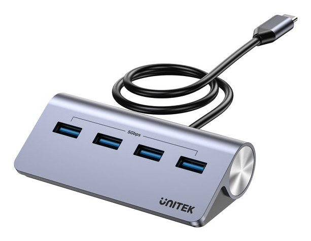 Unitek H1337bgy01 Hub 4in1 Usb-C With 4x Usb-A
