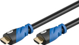 Goobay 1,5m Premium High Speed Hdmi Cable Con Ethernet, 4k (2160p), 18gb S, Chapado En Oro Contactos