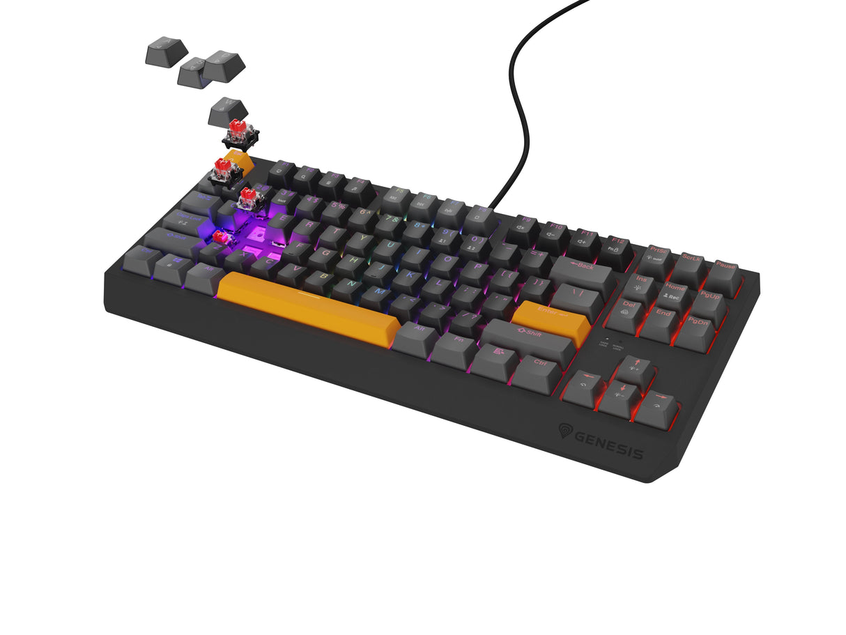 Genesis Thor 230 Tkl Anchor Gray Positive Rgb Outemu Red