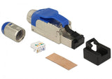 Delock 86487 Montaje De Enchufe Rj45 Cat.8.1 En Metal
