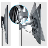 Startech.Com Robuste Vollbewegliche Tv-Soporte De Pared Fur Flachbildschirme Bis 100 Zoll Und 85 Kg Flaches Design Taa