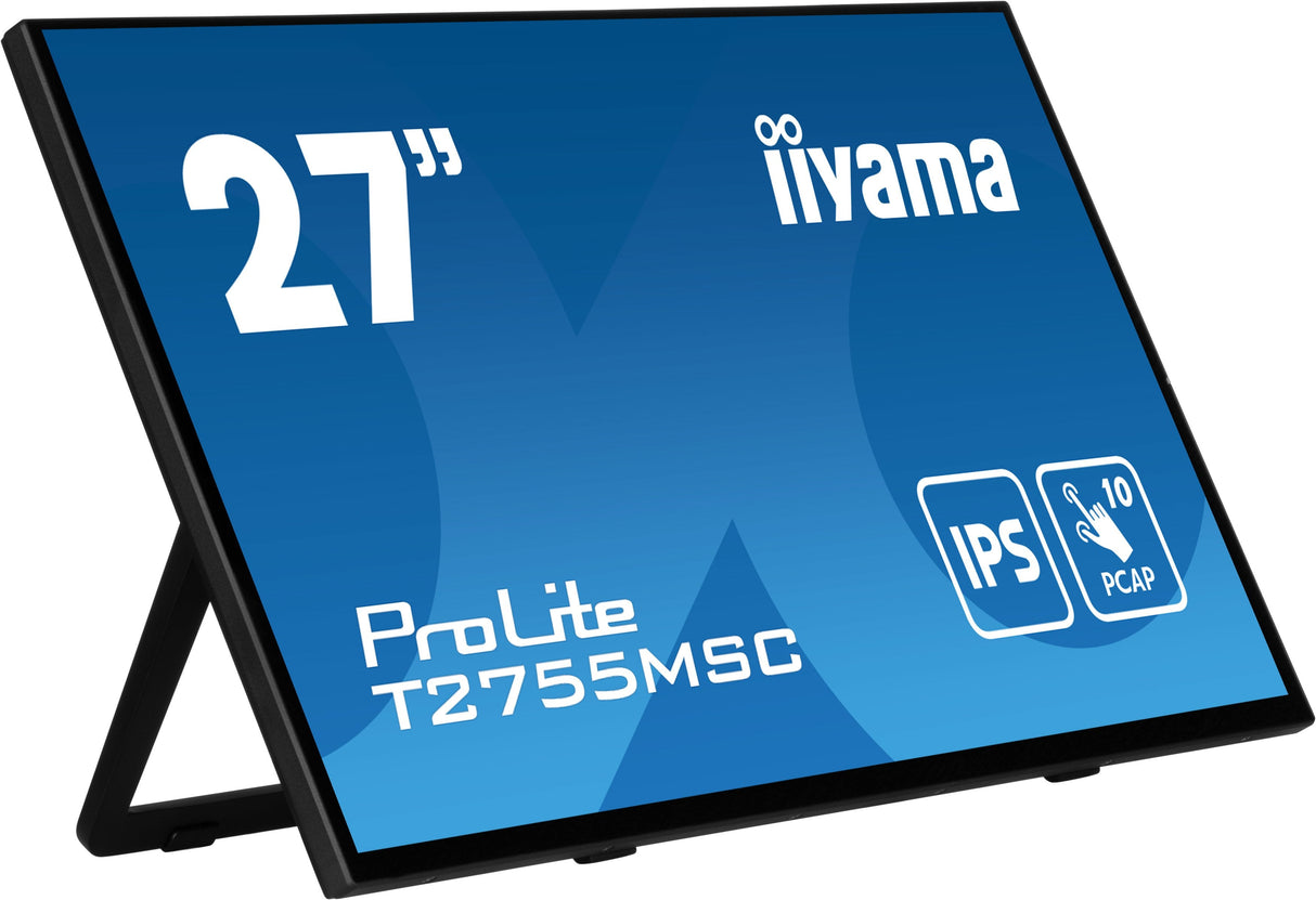 Monitor Iiyama 68.6cm 27" T2755msc-B1 16:9 M-Touch Hdmi+Dp Webcam Retail