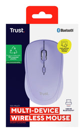 EAN 8713439255836 - Trust Yvi+ ratón Universal Ambidextro RF Wireless + Bluetooth Óptico 1600 DPI imagen 6