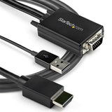 EAN 0065030885065 - StarTech.com VGA2HDMM2M adaptador de cable de vídeo USB Type-A + VGA (D-Sub) HDMI tipo A (Estándar) Negro imagen 6