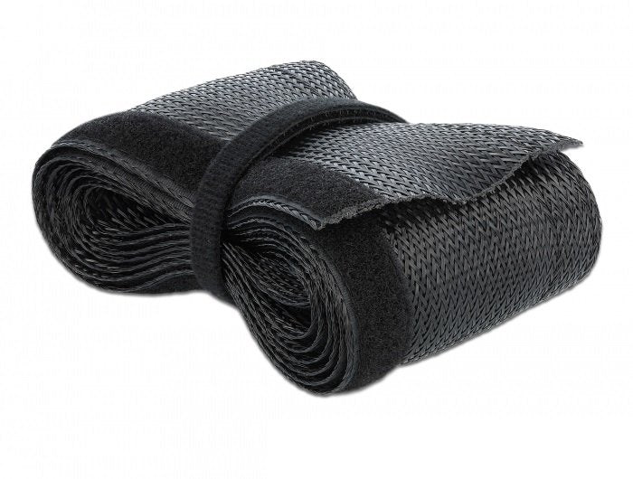 Manguera Trenzada Con Cierre De Velcro Delock 5 Mx 32 Mm Negro