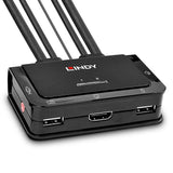 Lindy Conmutador Kvm Hdmi 10.2g, Usb 2.0 Y Audio