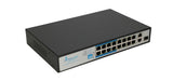 Extralink Ex.16101 Virtus V3 Switch Poe 16x 100mb/S Poe/Poe+ 2x Gigabit Rj45 + 1x Sfp Poe Budget 150w