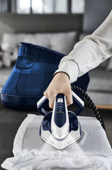 Estación De Planchado Tefal Pro Express Vision Gv9812e0 A Vapor 3000 W 1,1 L Suela Durilium Airglide Autoclean Azul, Blanco
