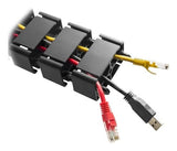 Tnb Ergo Line Hinged Cable Guide With Metal Base Optimal Management Of Office Cables Cable Guide With Detachable Spine