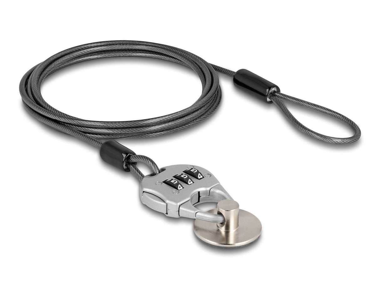 Navilock 20657 Cable Antirrobo Negro 1,8 M