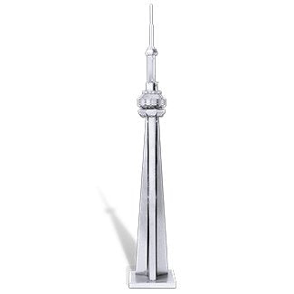 Maqueta 3d Metal Fascinations Cn Tower Toronto Montaje Sin Pegamento Ni Soldadura Maquetas 3d