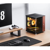 Jonsbo Tk-0 Pc Carcasa, Mini-Tower, Mini-Itx, Tempered Glass, Madera - Negro
