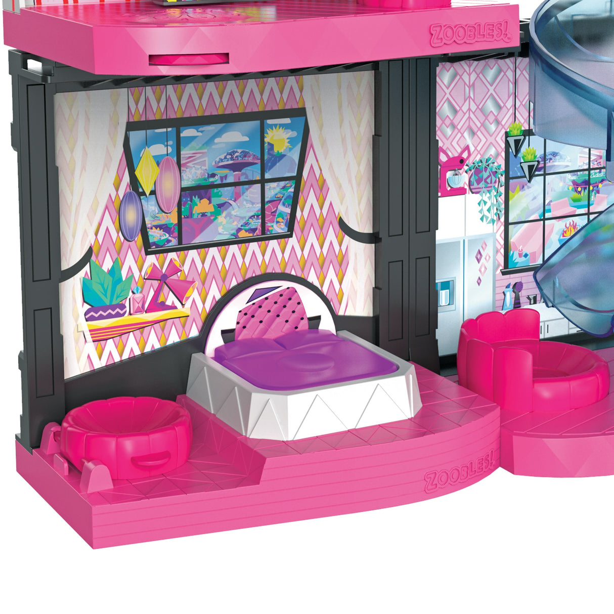 Spin Master Zoobles Transformable Magical Mansion Y Z-Girl Exclusivo Juego Coleccionable Playset 6061366