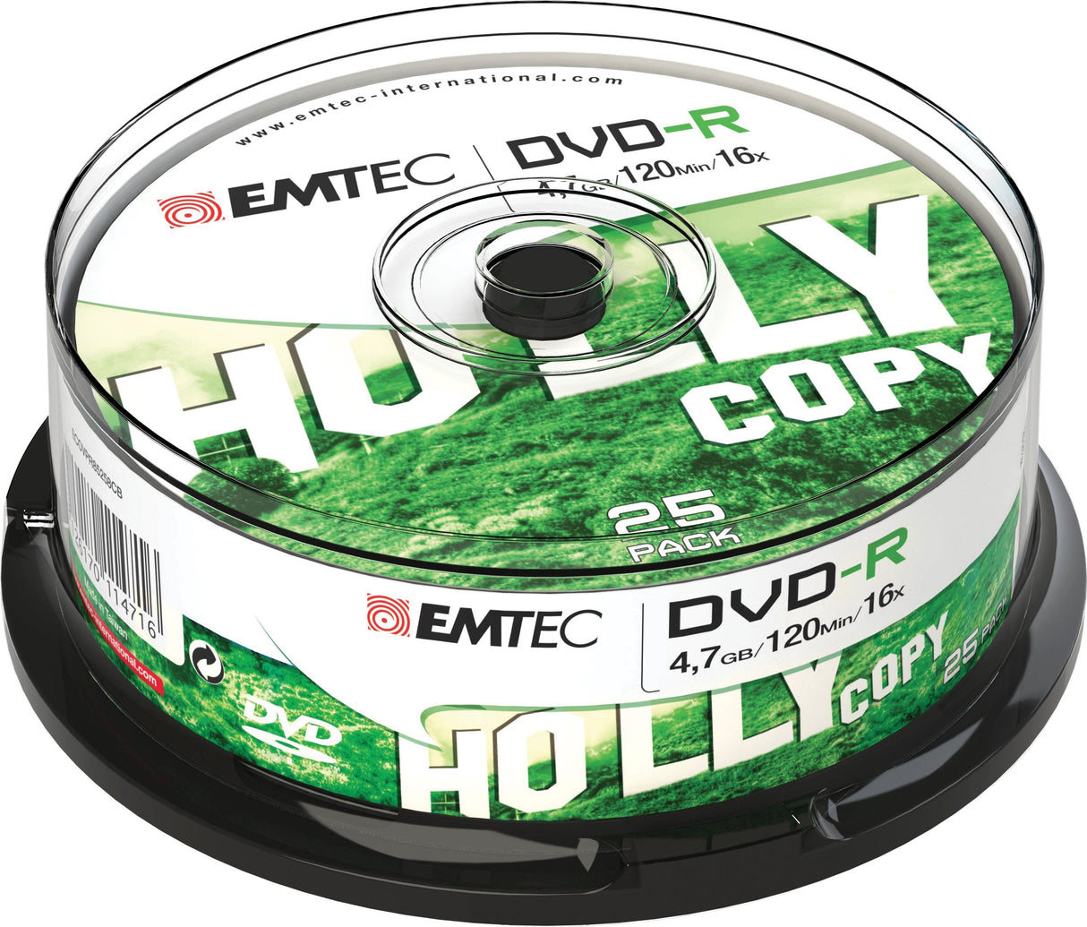Emtec Ecovr472516cb Dvd En Blanco 4,7 Gb Dvd-R 25 Pieza(S)