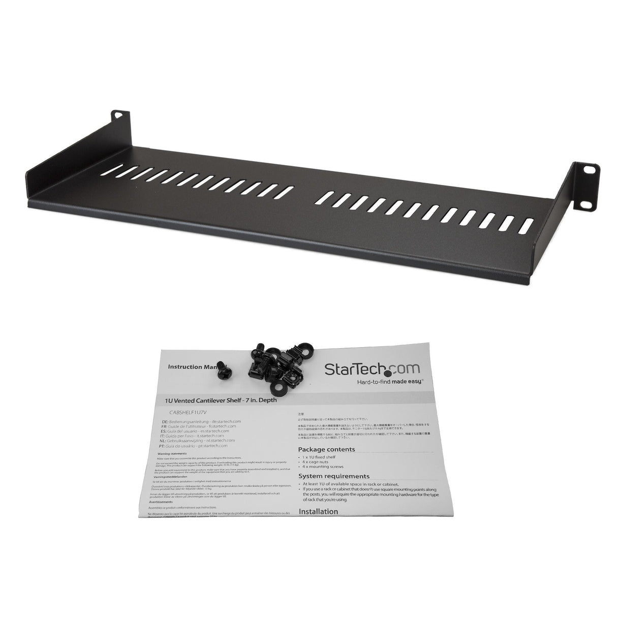 Bandeja Ventilada 1u Para Rack Rack De Servidores De 7 Pulgadas