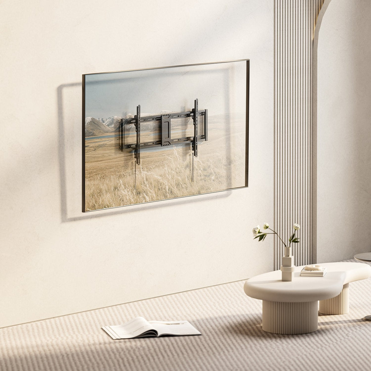 Aisens Soporte Eco Inclinable Para Monitor/Tv 75kg De 43-100, Negro