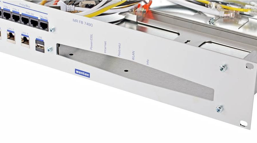 Soporte De Montaje Wantec 19 "Para Fritzbox 73 .. Y 74 ..