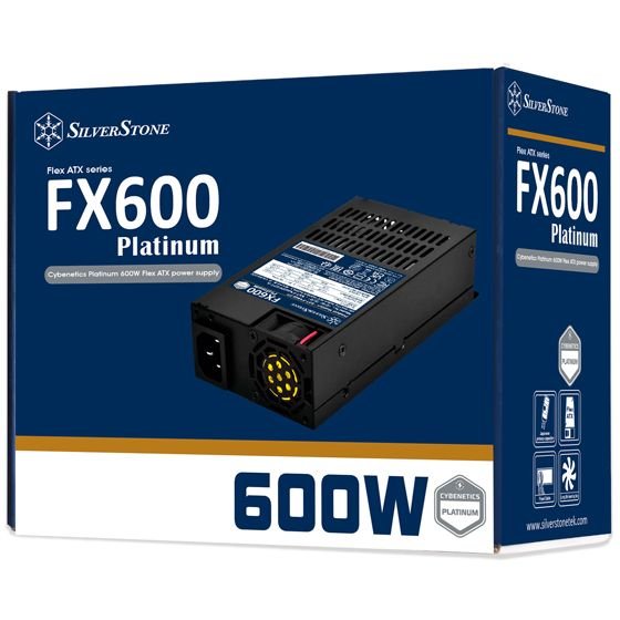 Fuente De Alimentación Para  Silverstone Sst-Fx600-Pt Negra, 2x Pcie, 600 Vatios Sst-Fx600-Pt