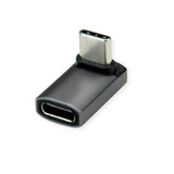 Roline Usb4 Gen 3x2 Adapter Typ C St Bu, Aluminium, 90, Breit, Silberfarben