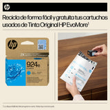 EAN 0199764687432 - HP 924e EvoMore Cyan Original Ink Cartridge cartucho de tinta 1 pieza(s) Alto rendimiento (XL) imagen 2