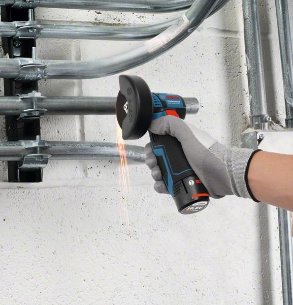 Amoladora Angular Inalámbrica Bosch Gws 12v-76 Professional, 12 Voltios (Azul/Negro, 2x Batería Li-Ion 3,0ah, En L-Boxx) 06019f200b