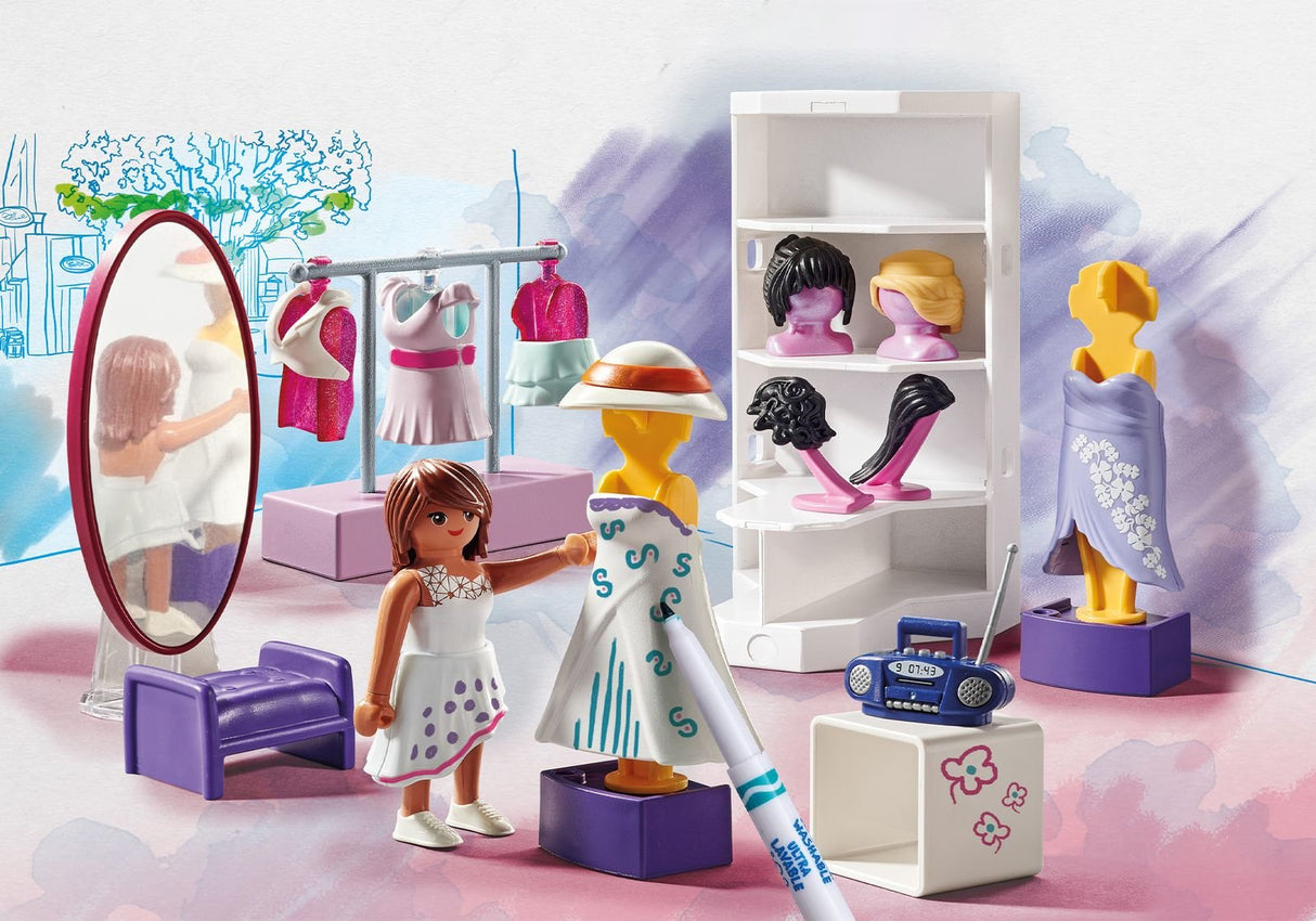 Playmobil 71373 Set Diseño De Moda Color