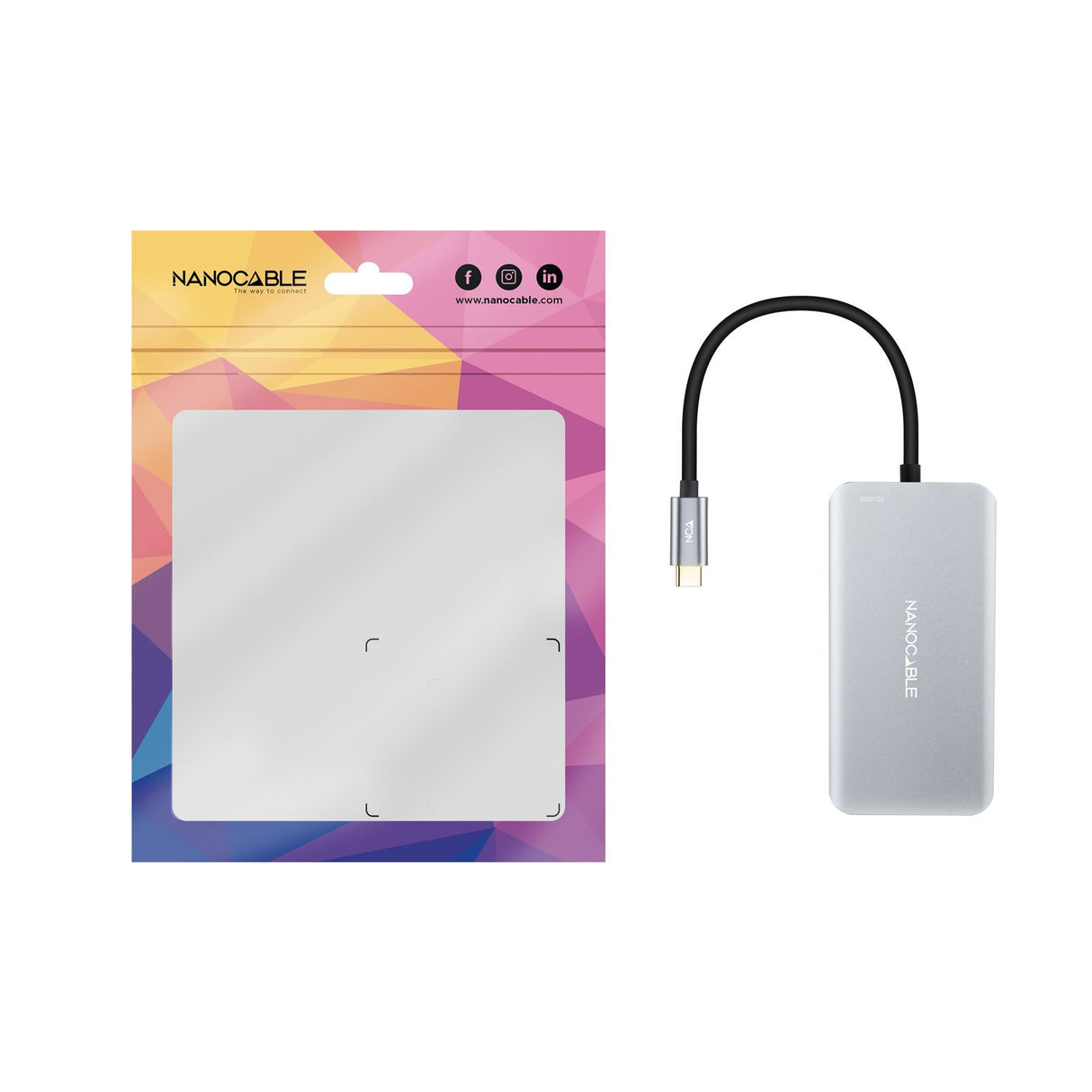 EAN 8433281014312 - Nanocable 10.16.1005 hub de interfaz USB 3.2 Gen 1 (3.1 Gen 1) Type-C 5000 Mbit/s imagen 3