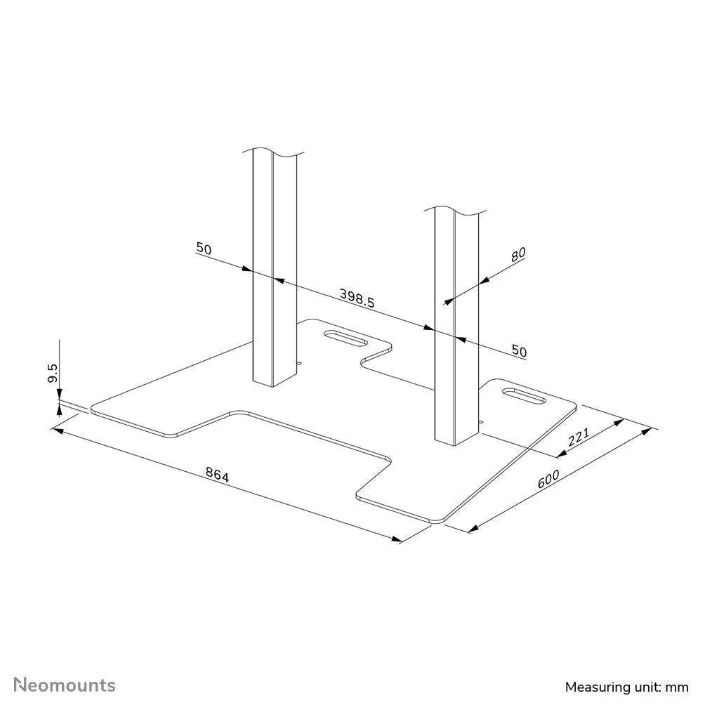 Bodenplatte Para Fl55-875wh1 Und Wl55-875wh1 Blanco