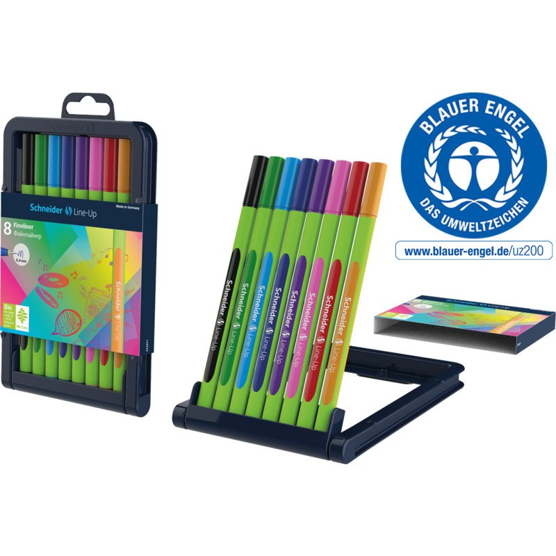 Schneider Rotulador Fineliner Line-Up 0,4 Mm Estuche De 8 C/Surtidos