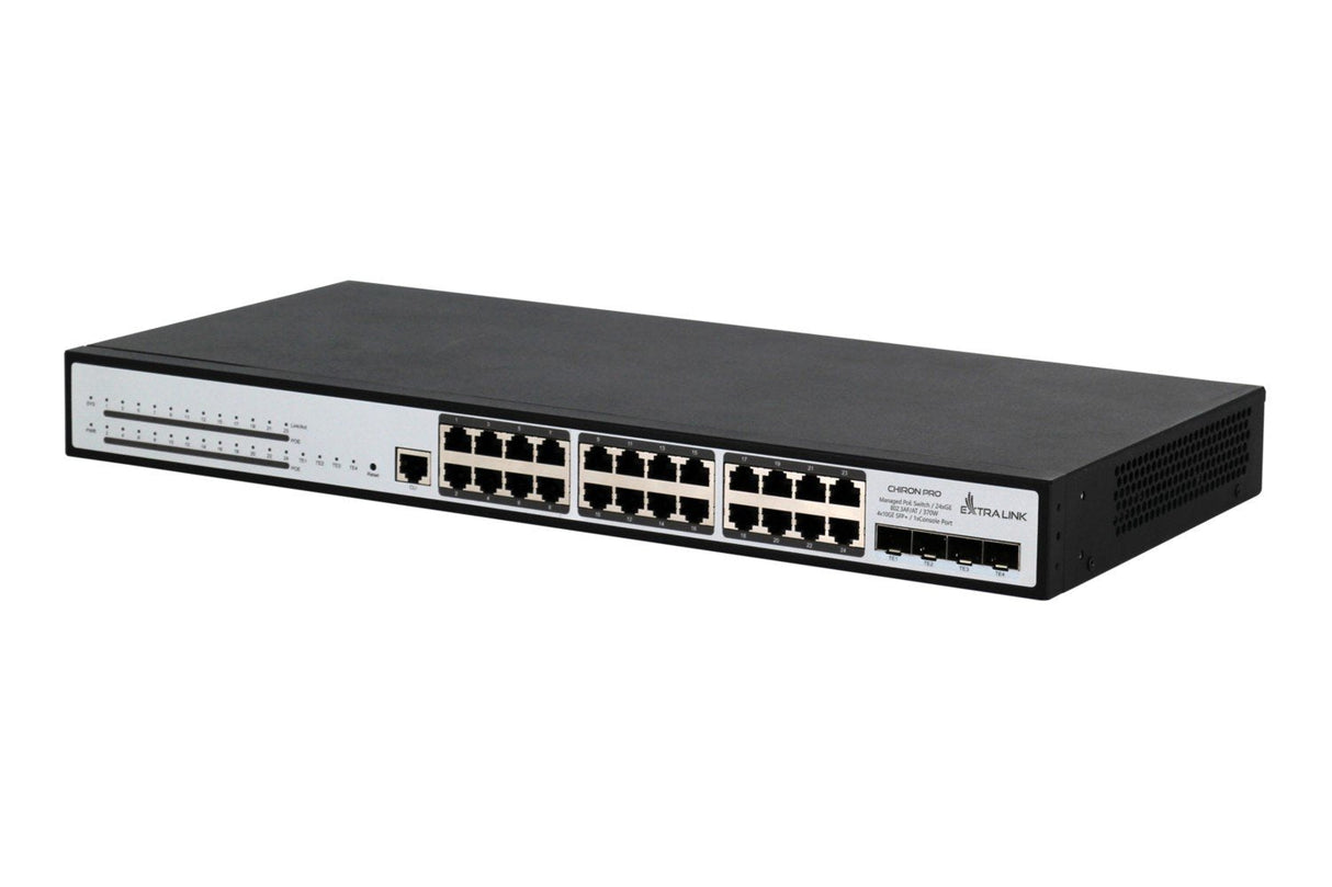 Extralink Ex.19737 Switch Gestionado L3 Gigabit Ethernet (10/100/1000) Energía Sobre Ethernet (Poe) 1u Blanco