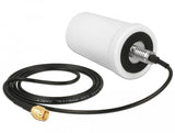 Delock Wlan 802.11 Ac A H B G N Antenne Sma Stecker 1,4 - 3,0 Dbi Omnidirektional Mit Anschlusscable Ula100 1 M Weiss Outdoor
