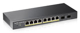 Switch Zyxel Gs1900-10hp Gestionado L2 Gigabit Ethernet (10/100/1000) Energía Sobre Ethernet (Poe) Negro