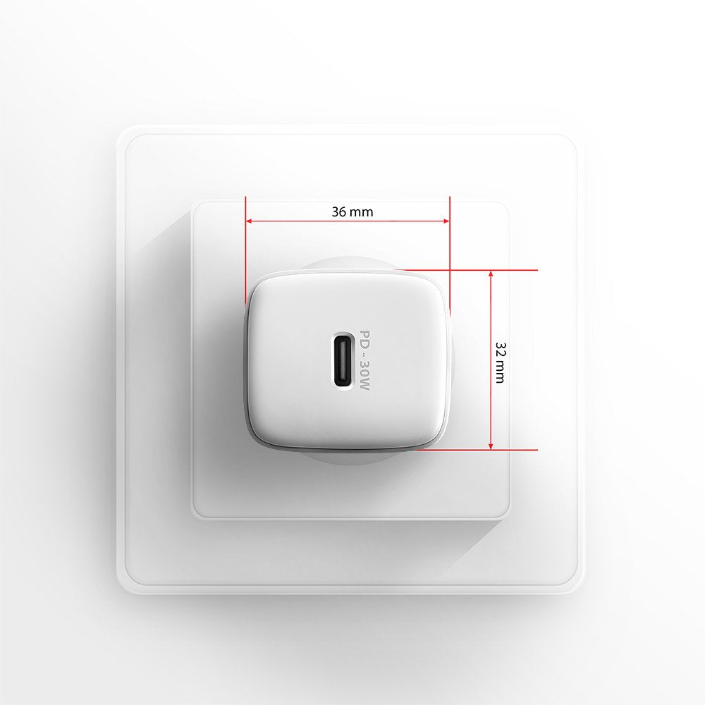 Cargador  Acu-Pd30w De Pared Pd&Qc 30w 1 Puerto Usb-C