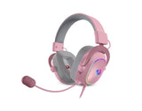 EAN 6950376708656 - REDRAGON ZEUS X Auriculares Alámbrico Diadema Juego USB tipo A Rosa, Gris imagen 1