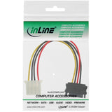Adaptador De Alimentación Inline Sata De 15 Pines Hembra A 4 Pines Macho De 0,15 M