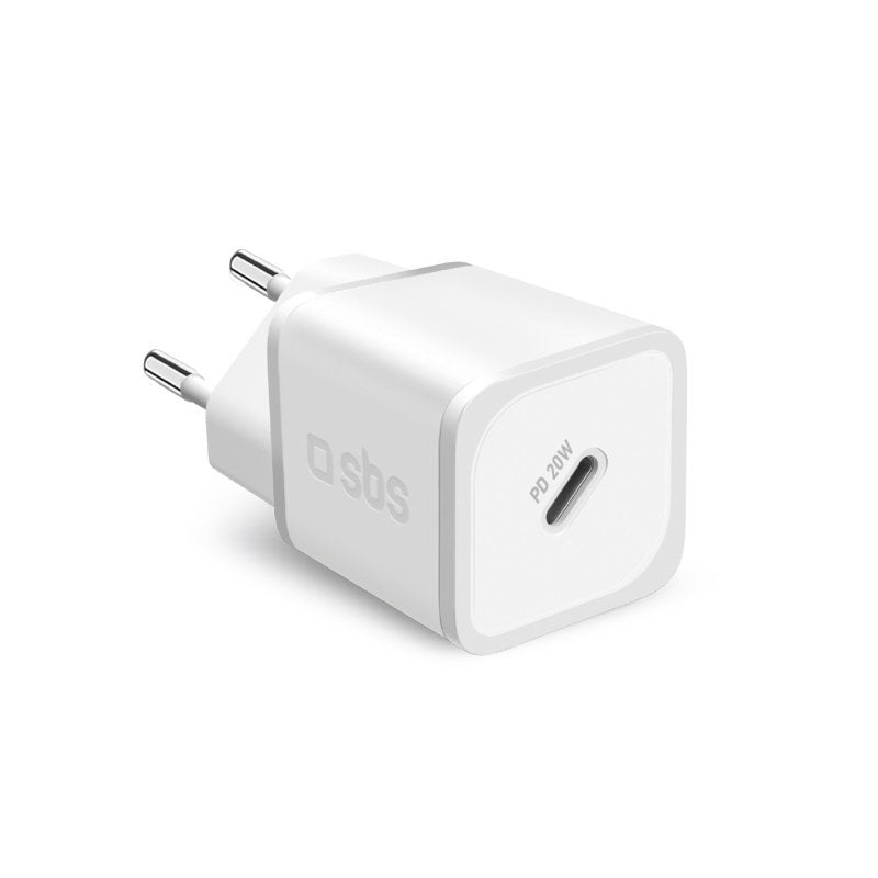 Sbs Tetrgan1c20w Cargador De Pared Usb-C Pd 20w Carga Rápida