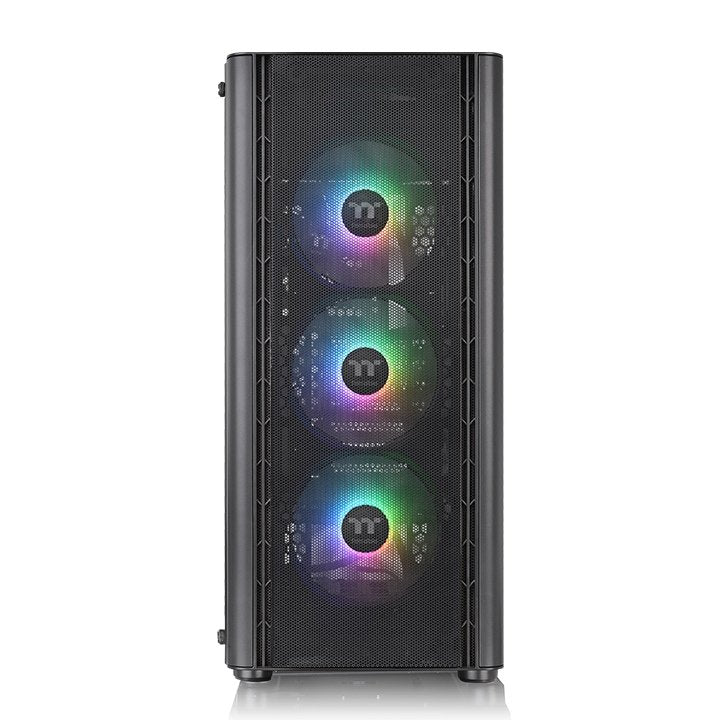 Caja Pc Atx Thermaltake V250 Tg Argb Air Negro Crist. Temp Vent 4x120mm