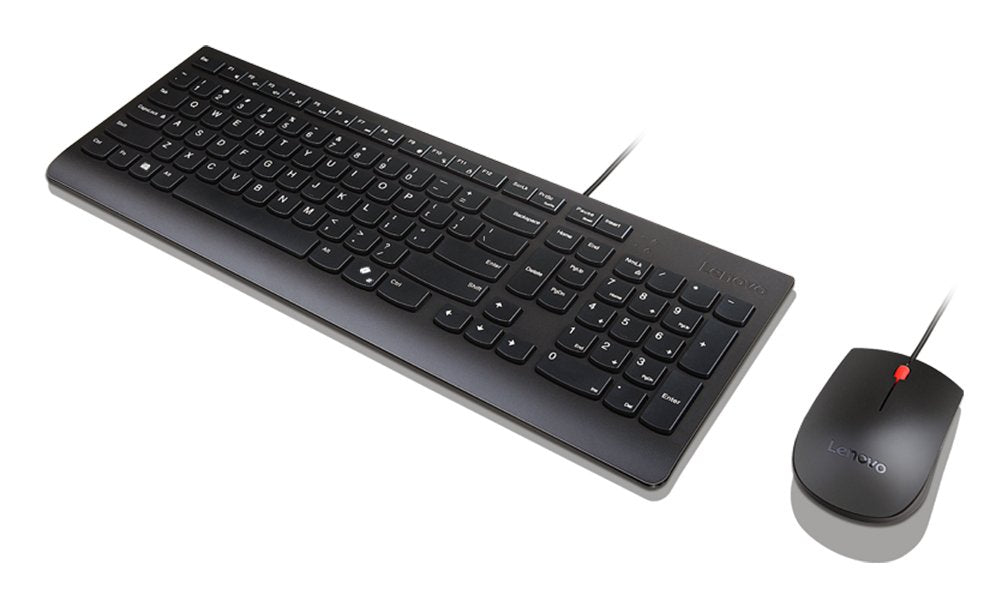 EAN 0195892115328 - Lenovo Essential Wired Combo Black US Euro teclado Ratón incluido Universal USB Negro imagen 3